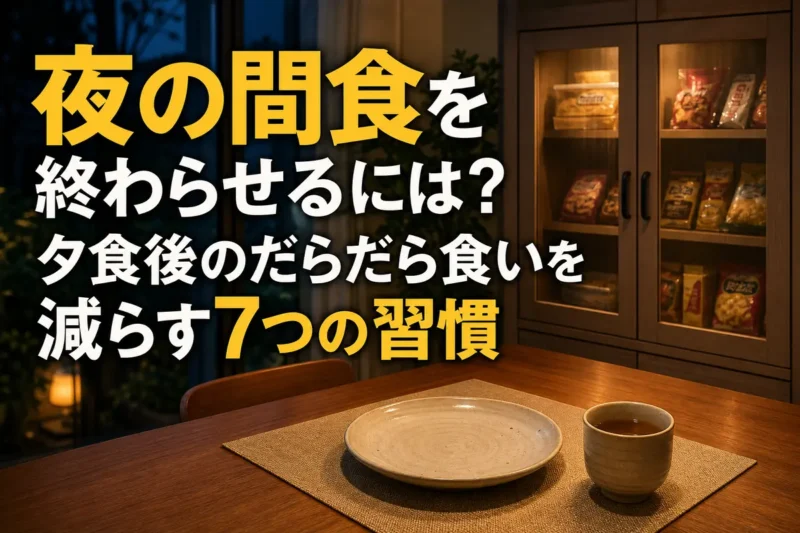 夕食後に食器を片づけ、温かい飲み物でくつろぐ夜の食卓。