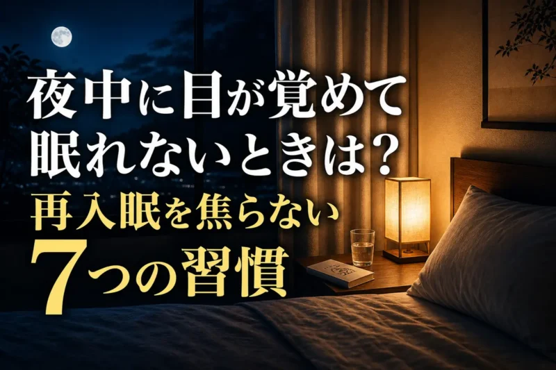夜中に穏やかに過ごせるよう整えられた薄暗い寝室。